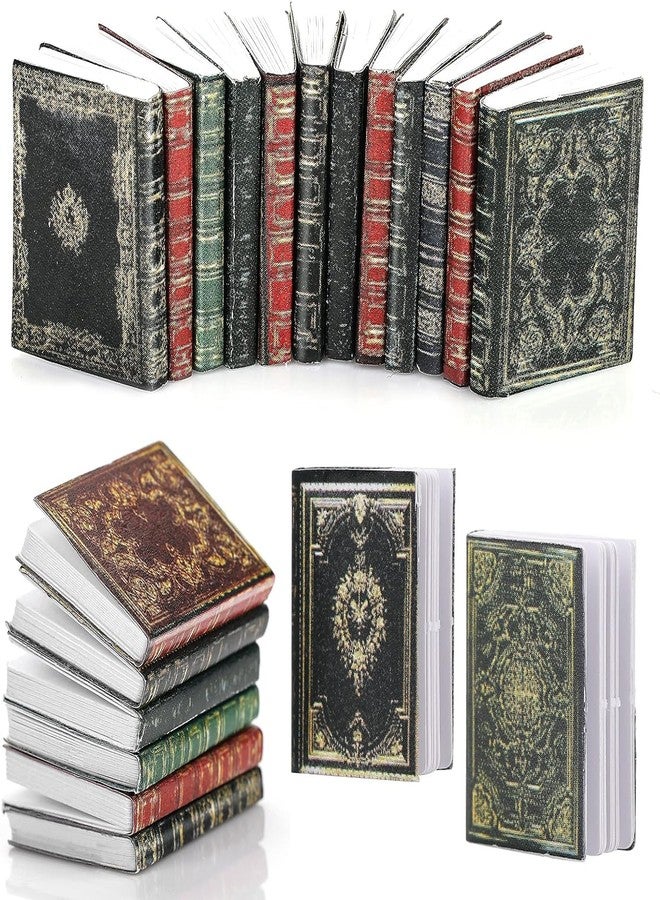 INNPOLE Miniatures Dollhouse Books, 1:12 Scale Mini Books, Model Decoration for Dollhouse Accessories Boys and Girls Play Entertainment Supplies (9 Pcs) - Image 1